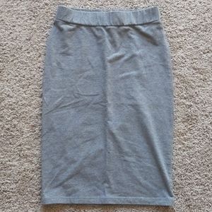 ⭐5 for $20⭐ Gray cotton stretch body con skirt